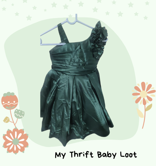Like New satin frock (3-5 years)